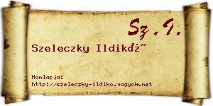 Szeleczky Ildikó névjegykártya